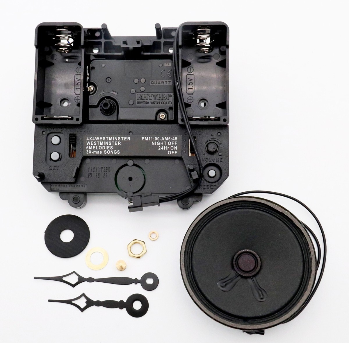 RHYTHM Quartz Chiming Clock NON-PENDULUM Movement 10 Melody