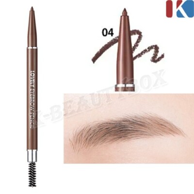 TONYMOLY Lovely Eyebrow Pencil #04 Brown 0,1g Quick & Easy Application K-Beauty