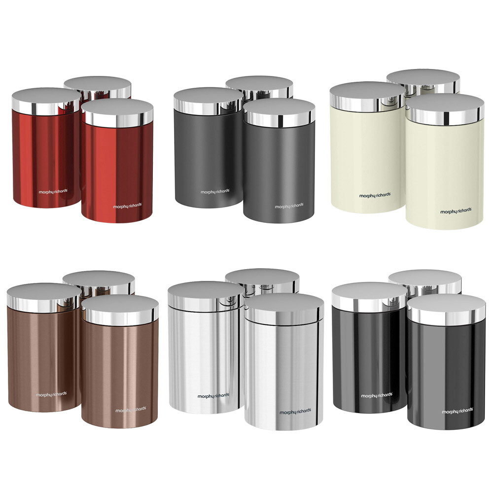 Storage Canisters Canister Sets Red Tea Coffee Sugar Canisters