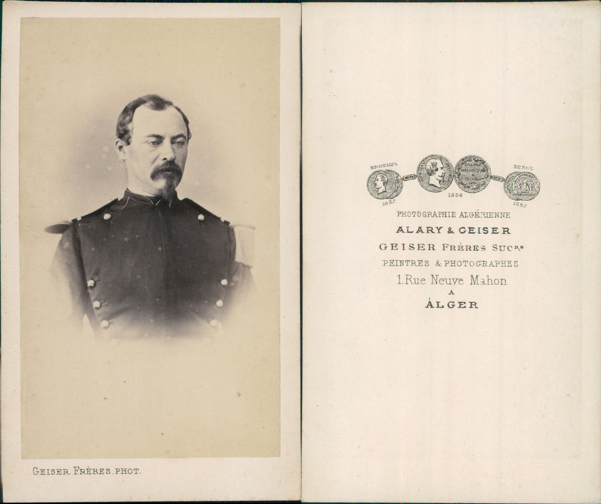 Algérie - Tirage Albuminé Vintage CDV - Geiser - Circa 1865 - 7x9,5 Cm