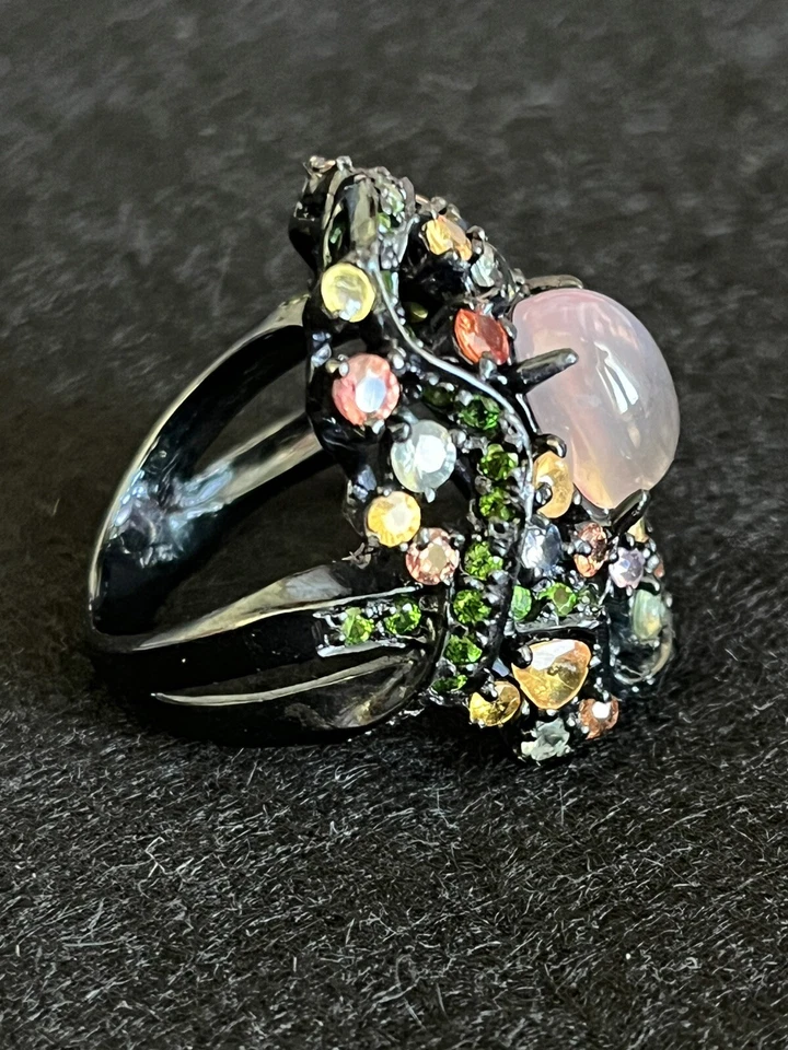 Anello Argento 925 Donna Rodiato Nero - Immagine 3 di 4