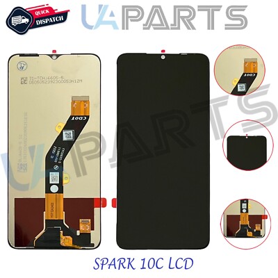 Für Tecno Spark 10C KI5k KI5m LCD Display Touchscreen Digitizer Baugruppe