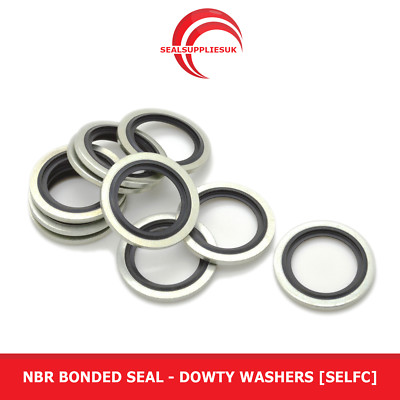 NBR Bonded Seal - 1/8'' BSP - Unterlegscheiben [selbstzentralisierend] - verschiedene Packungsgrößen
