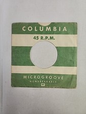 45 RPM 7" RECORD SLEEVES CO. SLEEVE 1 PACK SEE PHOTOS - Columbia SLV177 