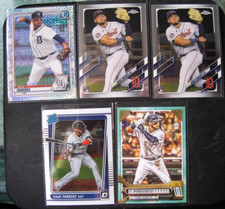 ISAAC PAREDES 5-CARD LOT 2020 BCP224 Mega Box/Topps Chrome RC/RR/GQ Turquoise