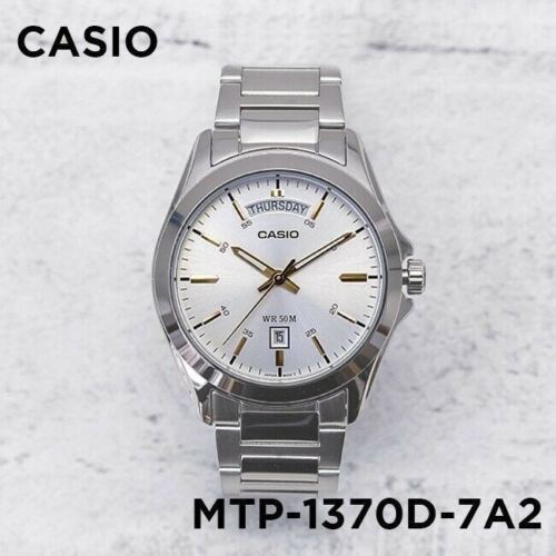 Casio MTP-1370D-7A2 Analog Stainless Steel Day Date Men's Casual Dress Watch - Picture 8 of 8