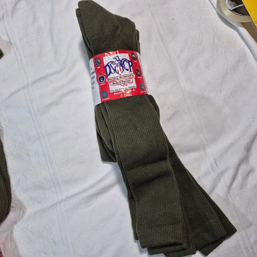 DSCP SOCKS 3 PACK ARMED FORCES GREEN 1AXL ANTIMICROBIAL SILVER PLAITED XL 14-16