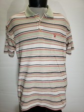 PLAYBOY Mens 50-medium striped Polo shirt Combine ship Discount