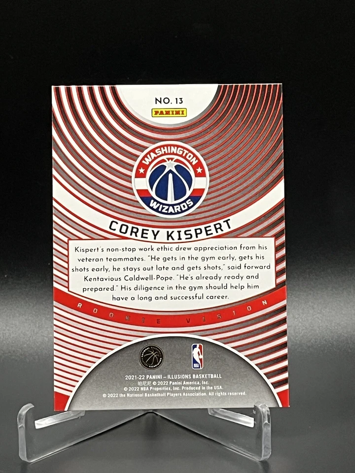Corey Kispert 2021-22 Panini Illusions Rookie Vision #13 Rookie Card! - Image 2 of 2