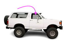 Fit 1987-1990 Ford Bronco & Ford F Series Front Passenger Side Door Window Glass