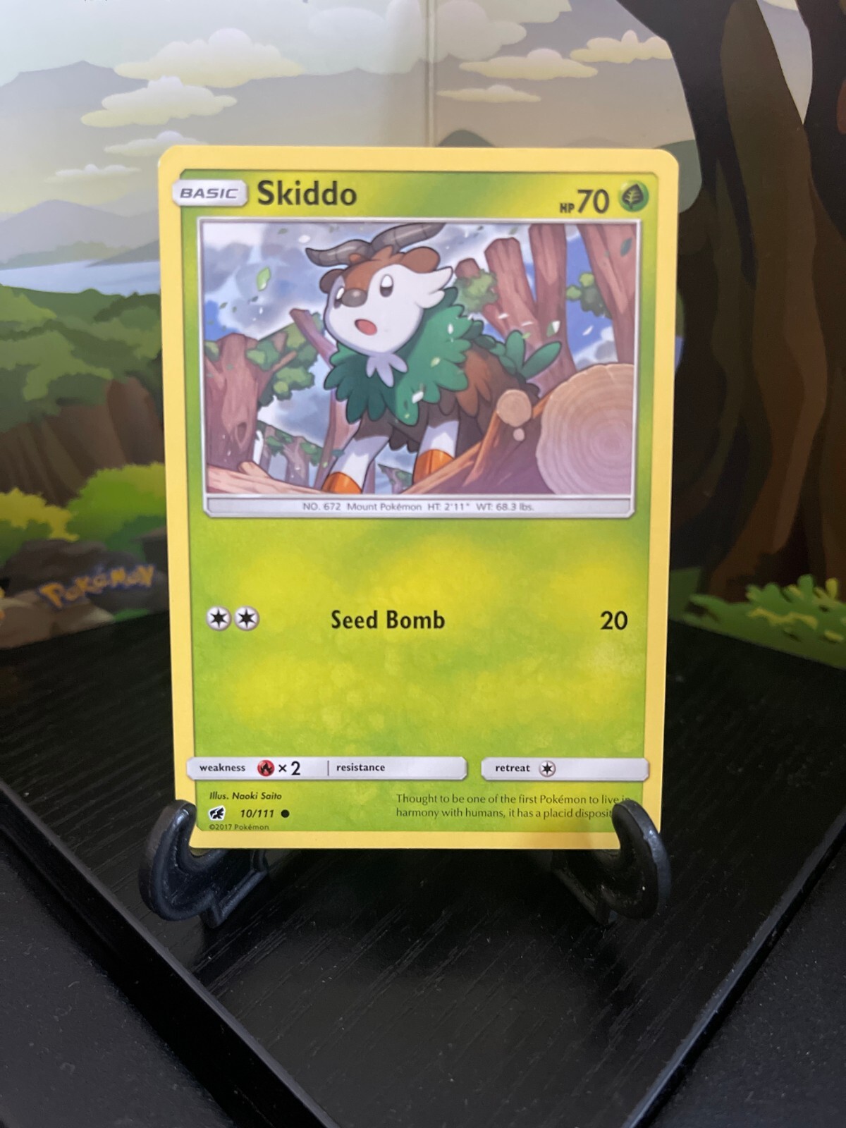 Skiddo 10/111 - Crimson Invasion - Common - Pokemon Card TCG - LP
