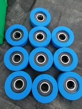 10x Schindler Blue Escalator Step Rollers 2 3/4" X 1"  PUR faigle 6204 RS. Bx325