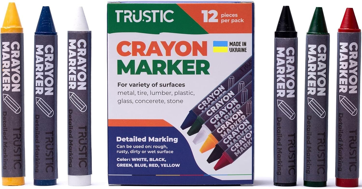 Universal Crayon Wax Marker for Industrial and Craft Detaile