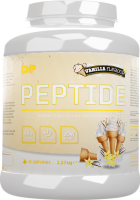 CNP Peptide Time Release Protein Vanilla 2270g / 70-35 serv 10/24 + Samples