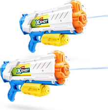 Water Fast-Fill Medium Water Blaster 2 Pack by , Watergun, 2 Pack X Shot