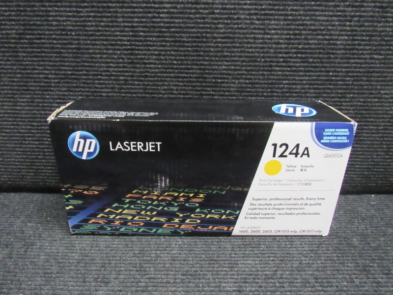 GENUINE HP Q6002A (124A) YELLOW TONER CARTRIDGE