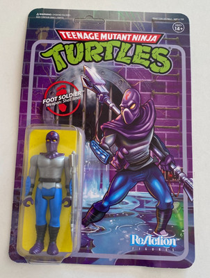 SUPER 7 - TEENAGE MUTANT NINJA TURTLES FOOT SOLDAT - REAKTION FIGUREN - OVP