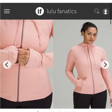 Lululemon Hooded Define Jacket Nulu Sz 6 Pink Puff 681