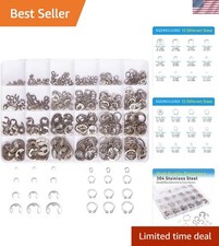 Comprehensive 327-Piece E-Clips & C-Clips Kit - Perfect for Automotive & DIY