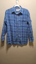 Vintage McGregor Classics Plaid Flannel Shirt Men  s Medium Green Blue Cotton