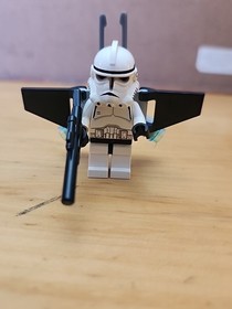 LEGO Star Wars Minifig SW0127 Clone Jet Trooper, Sky Corps (Phase 2) Black Head