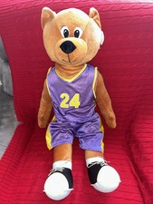 Kobe Bryant 24 NBA LA Lakers VTG 30  plush Stuffed Bear In Uniform