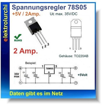 L78S05CV   Linearer Spannungsregler 5 V / 2 A | TO-220-3 STMicroelectronics