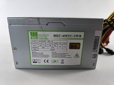 450 Watt ATX PC Netzteil HEC-450TC-2WB Computer PSU