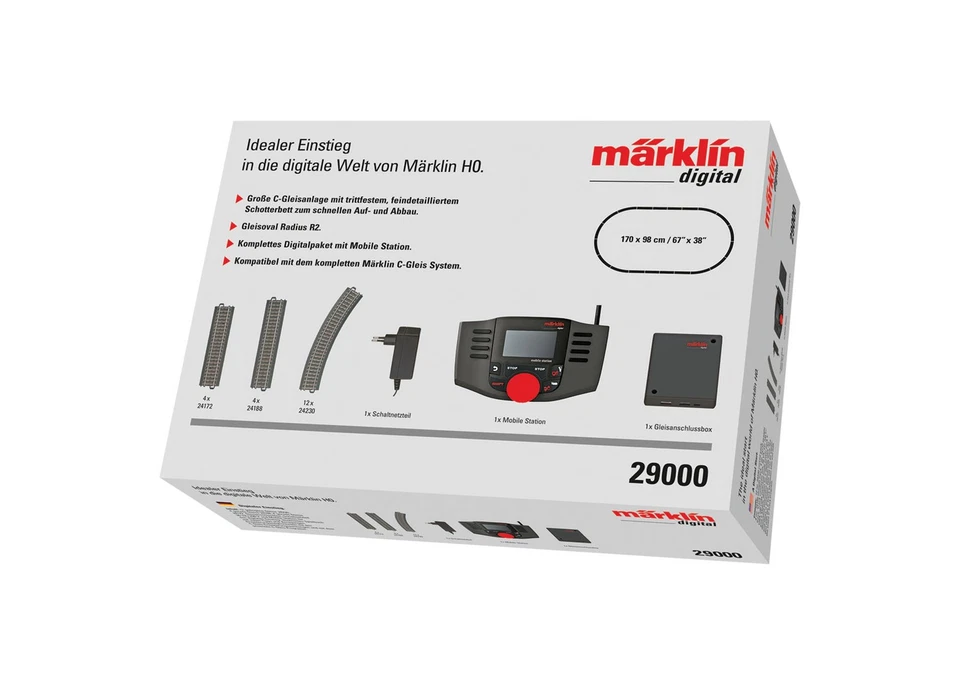 Märklin H0 29000 Kit de démarrage "Entrée numérique" MS2 Mobile Station 2 + v... - Photo 1/1