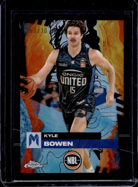 2024-25 Topps Chrome NBL Kyle Bowen Black Refractor #/10