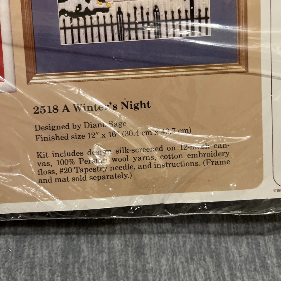 The Creative Circle Holly Duck & A Winters Night Cross Stitch Kit Granny Vintage - Image 4 of 4