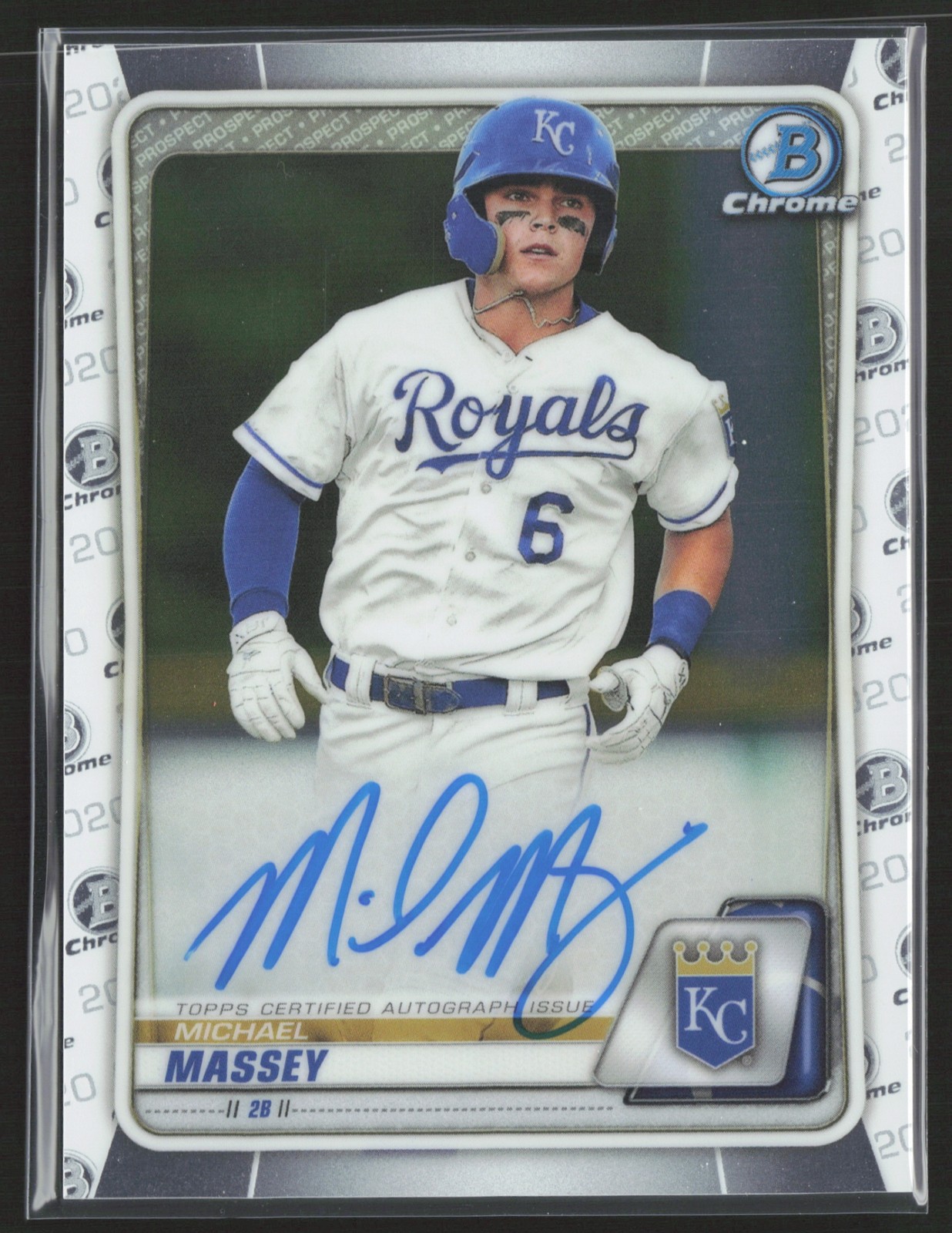 2020 BOWMAN CHROME MICHAEL MASSEY PROSPECT AUTO