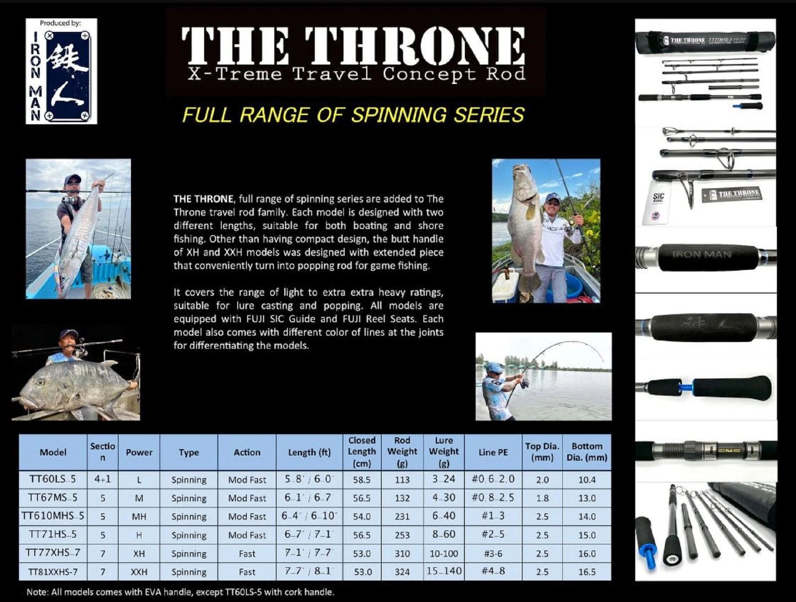 Iron Man Spinning Rod The Throne TT81XXHS-7-5 (2030)
Opens in a new window or tab