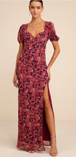 NWT Lulus Dress Size READ Gianni Rusty Rose Floral Backless Maxi Event Formal
