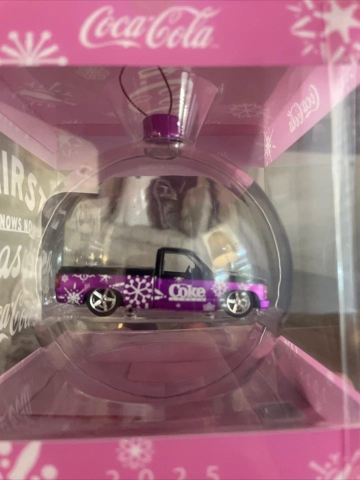 2025 M2 Machines Coca-Cola Christmas Ornament~1990 C1500 Chevy