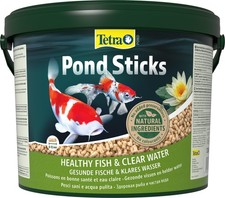 Tetra Pond Sticks Fischfutter 10L Eimer für alle Teichfische - gesundes Wachstum