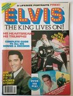 1987 ELVIS THE KING LIVES ON Magazine #1 FN+ 6.5 Elvis Presley w/ Poster Bound — photo 1