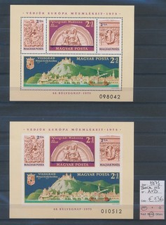 XE75443 Hungría 1975 perf/imperf monumentos hojas XXL MNH cv 136 EUR