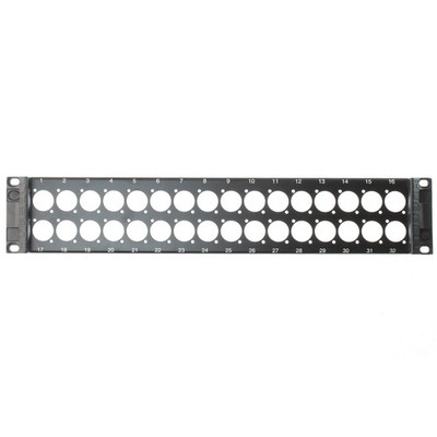 HUBBELL PAV32 1RU ISTATION 32-PORT UNLOADED PRO-AV PANEL MOUNT PATCH PANEL