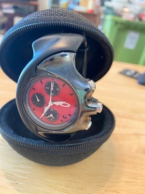 Oakley Detonator Watch Chronograph RARE RED DIAL Needs Battery w