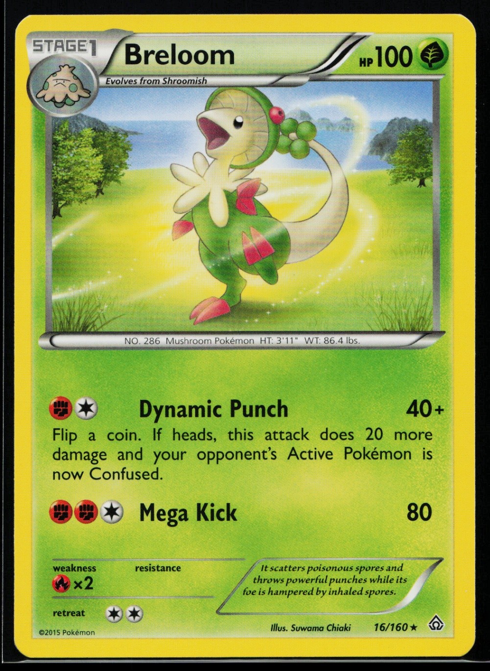 Breloom Rare XY - Primal Clash 16/160 NM C1521