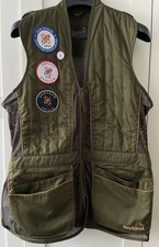 Men’s Seeland Gilet Shooting/Hunting Jacket Olive Green Badges XXL
