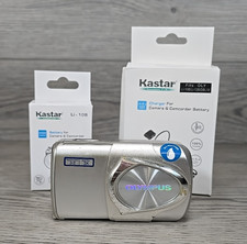 Olympus Stylus 300 Digital Camera 3.2 MP w/ New Battery Charger Tested Works