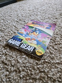 Sonic the Hedgehog 2 (Sega Game Gear, 1992) Complete CIB 1st Print Made in Japan