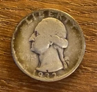 1932 Washington Quarter – Philadelphia – 90% Silver – First-Year – Circulated