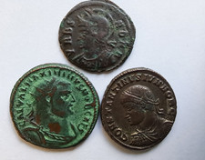 Römische Münzen Kaiserzeit ca.300-350 n. Chr. Bronze 3 Stück