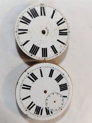 Goliath 8Day Vintage Railroad Pocket Watch Mov Job Lot Of 2 Diameter 58.3mm&55mm