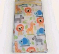 Angel of Mine Fleece Baby Animal Zoo Blanket 30 X 30 Inches Polyester Elephant