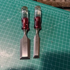 Vintage Master Mechanic 2pc Wood Chisel Woodworking Tools