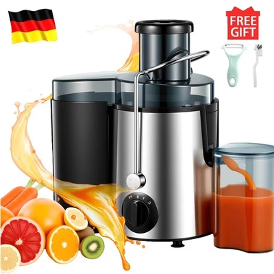 1000 W Entsafter Saftpresse elektrische Obstpresse Fruchtpresse Edelstahl